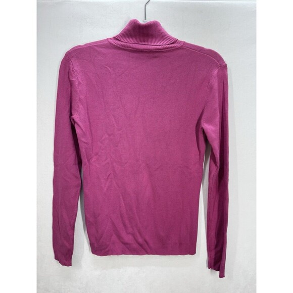 Chicos Emerson Silk Blend Turtleneck Sweater Top Womens 0 (Small/4) Pink NEW - Picture 2 of 8